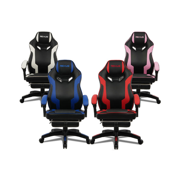 Rexus RGC-R55 Gaming Chair With Footrest - Kursi Gaming Ergonomis